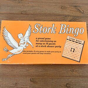 70's Stork Bingo Game - Baby Shower